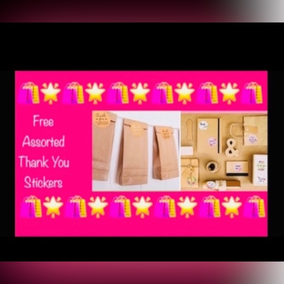 50- 3-1/2 x5” Crystal Clear Cello Bag🍪🆕🍪Bonus Thank You stickers w/purch… - Picture 9 of 9